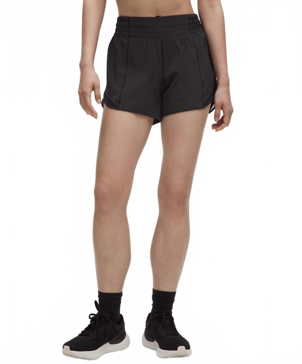 NEW LULULEMON hotty hot low rise short in black